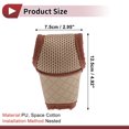 thumbnail image 4 of Cubierta de pomo de cambio de marcha única Bargains universal para automóvil SUV camión RV protector de mango de cambio de palanca en forma de T de poliéster PU amarillo naranja, 4 of 7