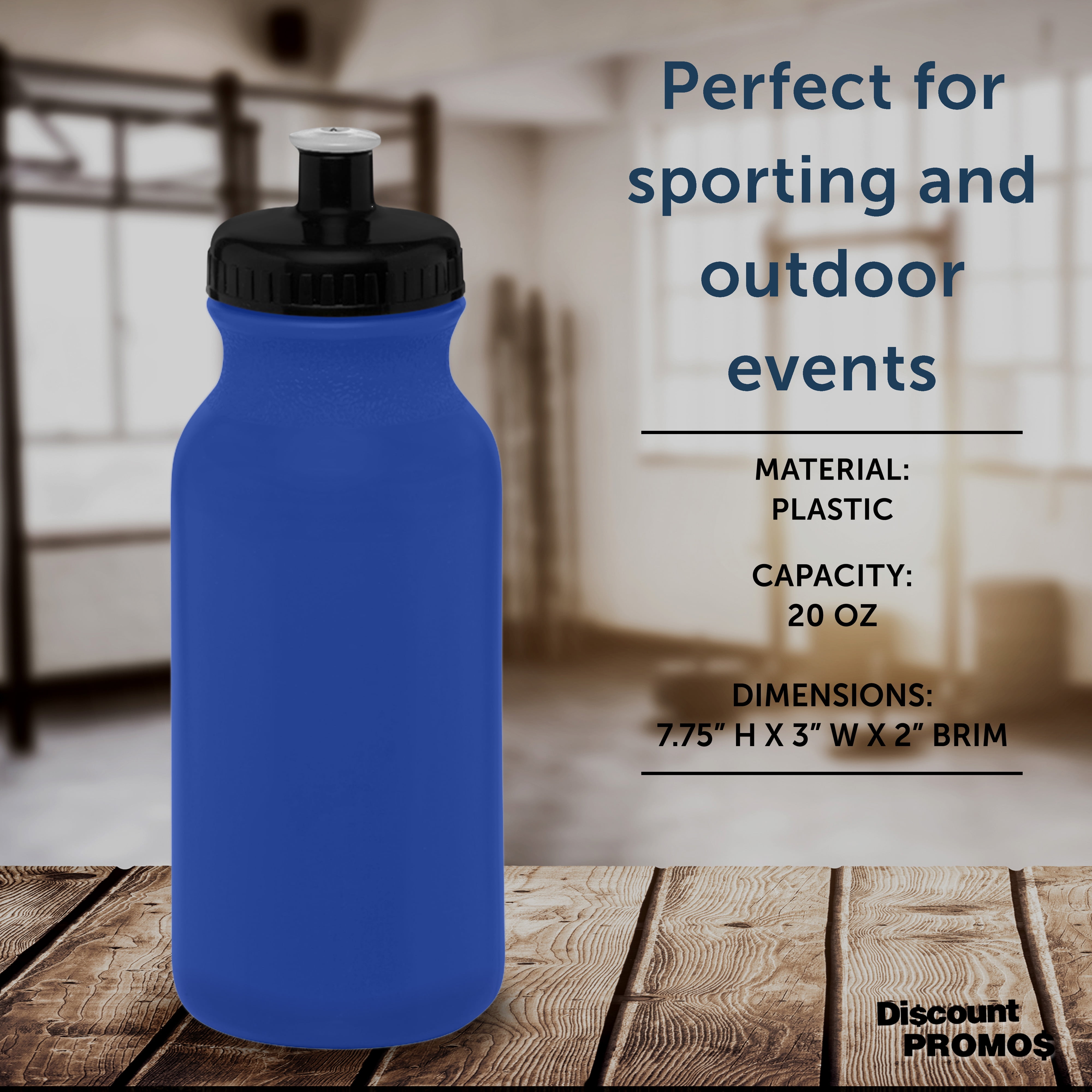 Fun Express Bulk Water Bottles - Set of 60, each holds 18-20 oz - For Kids,  Sports, Handouts and Party Supplies