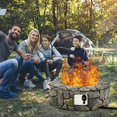 thumbnail image 3 of Costway 28" Propane Gas Fire Pit Outdoor 40,000 BTUs Stone Finish Lava Rocks Cover, 3 of 10