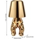 thumbnail image 3 of Bedside Table Lamp, Touch Control Golden Man Desk Lamp, Cordless Thinker Statue Lamp with USB Port, Decorative Collection for Home Bedroom(Mr-When), 3 of 4