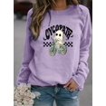 thumbnail image 2 of Sudadera Con Estampado De Fantasmas De Halloween, Sudadera Informal De Manga Larga Con Cuello Redondo, Ropa De Mujer, 2 of 4