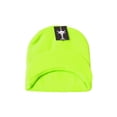 thumbnail image 2 of Top Headwear Cuffless Beanie Cap with Visor, Neon Green, 2 of 3