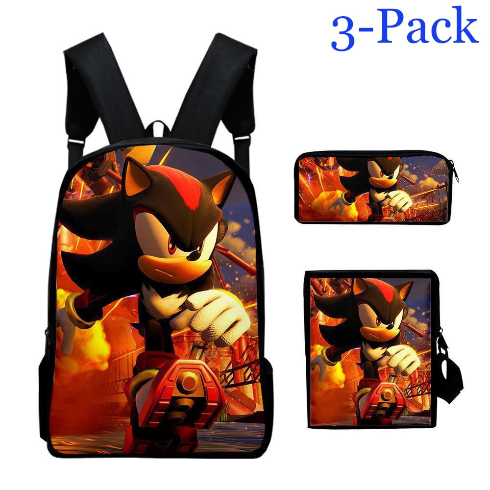 Sonic the Hedgehog Cartoon Backpack School Bag，SONIC Backpack