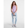 thumbnail image 2 of No Boundaries Ribbed High Neck Tank Top, Women's XXS-XXL, 2 of 5