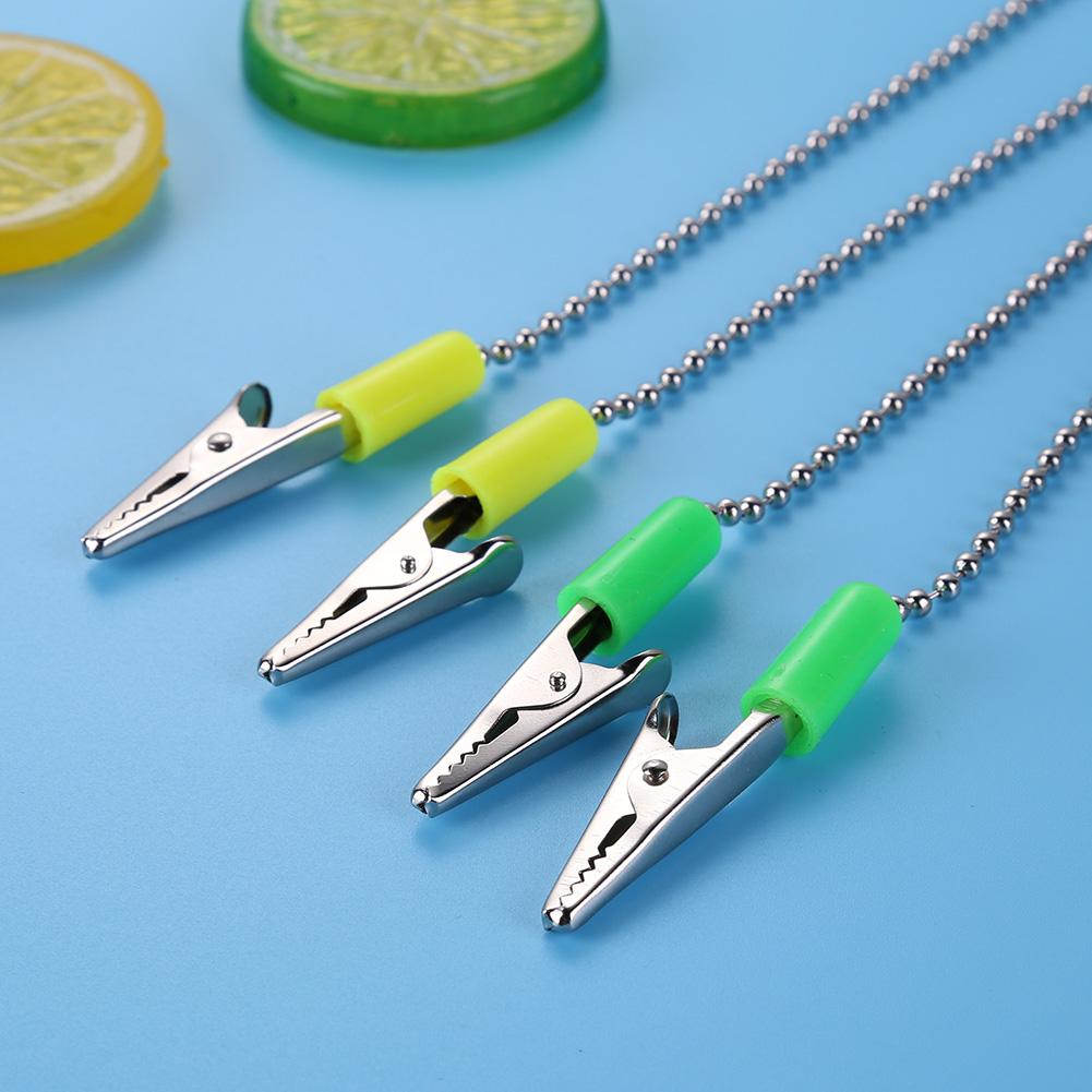 Tinoaly 2pcs Dental Bib Clips, 19.7 Inch Adjustable Metal Napkin Clip With Chain Portable Neck Chain Dental Bib Holder For Dentists Nurses Elders Kids