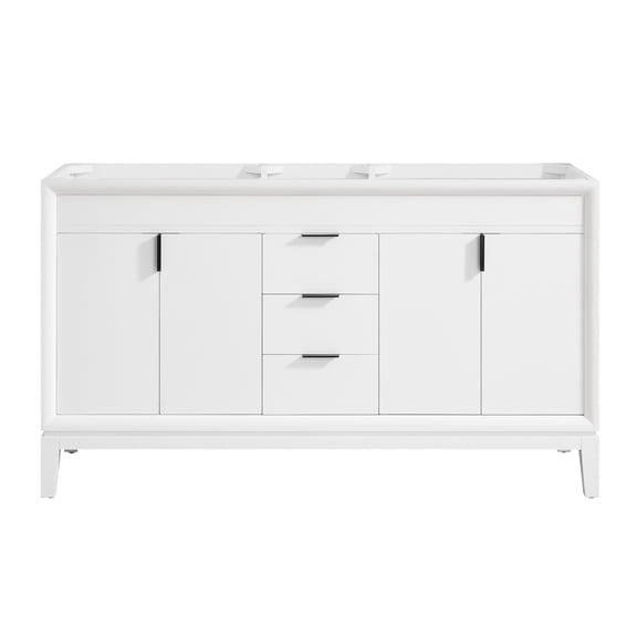 Avanity Emma-V60 Emma 60" Double Free Standing Wood Vanity Cabinet Only - White