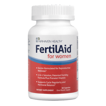 FertilAid for Women Fertility Supplement: Natural Fertility Support to Aid Conception, Promote Cycle Regularity and (Best Vitamins For Ovulation)