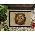 thumbnail image 3 of Carolines Treasures DAC2358JMAT 24 x 36 in. Unisex English Foxhound Christmas Flowers Doormat, 3 of 5