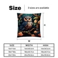 thumbnail image 5 of Owl Set with Unique Patterns - 16x16, 18x18, 20x20 Inches - Set of 2 for Living Room, Bedroom, and Office - Includes Throw Pillow Inserts and Chair, 5 of 6