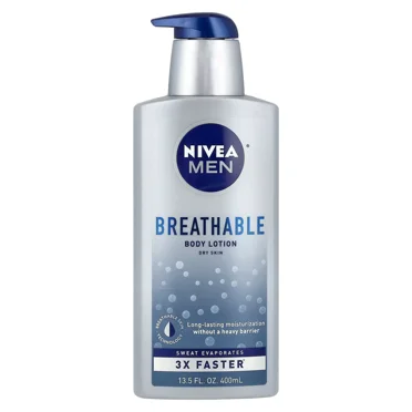 Men, Breathable Body Lotion, 13.5 fl oz (400 ml)