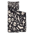 thumbnail image 2 of Black Halloween Spooky Elements Toddler Nap Mats for Kids Preschool,50"x20" Sleeping Mat Bag or Kids,Toddler Sleeping Bag,Toddler Nap Mat or Daycare, 2 of 6