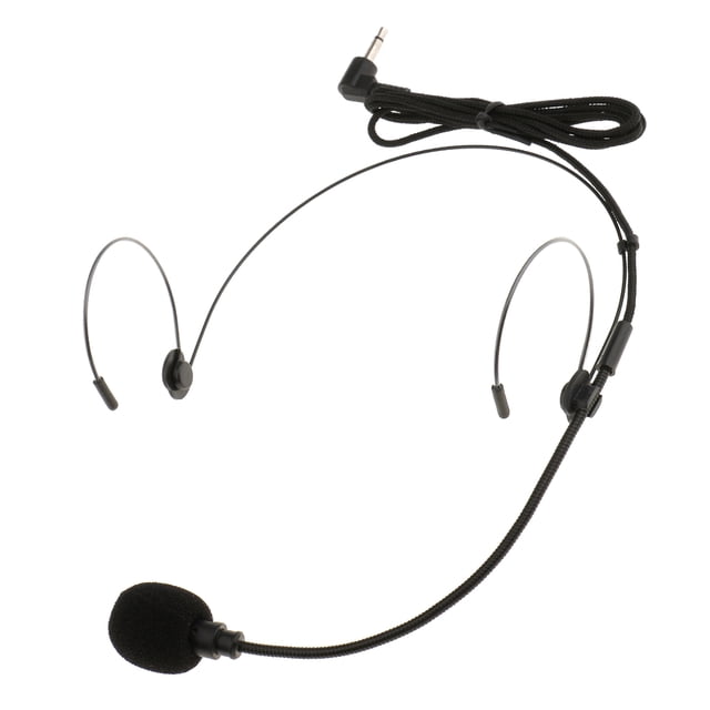 Micrófono de diadema Con conector XLR-3Pin / 4Pin / 3.5mm Ángulo de 3.5 mm Sunnimix Micrófono de diadema de 3 pines