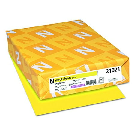 astrobrights cardstock gsm lb lemon lift sheets colored