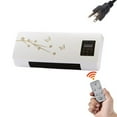 thumbnail image 4 of Iumwxz Wall Mounted Space Heater Portable Electric 1400W Towel Drying Rack Overheat Protection Remote Timer Quiet Fast Uniform Heating for Home Bathroom 59x17.5x27.8cm White, 4 of 9