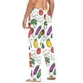 thumbnail image 3 of FORMRS Mens Pajama Pants with Pockets Sleepwear Lounge Bottoms Sizes S-2XL, Red Vegetables Pattern, 3 of 7