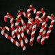 thumbnail image 3 of 12 bastones de Navidad brillantes para decorar el árbol de Navidad, adornos acoplables, bastones de caramelo colgantes de 13 cm, 3 of 4