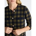 thumbnail image 4 of Free Assembly Women's Plaid Cardigan Sweater with Double Welt Pockets, Midweight, Sizes XS-XXL, 4 of 5