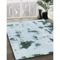 thumbnail image 3 of Ahgly Company Machine Washable Indoor Rectangle Abstract Cadet Blue Green Area Rugs, 5' x 7', 3 of 7