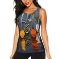 thumbnail image 2 of Picia Various Herbs And Spices In Spoons Pattern Women's Workout Tank Top,Breathable Activewear,Slim Fit Athletic Top,Versatile Workout Moisture-wicking top-Small, 2 of 9