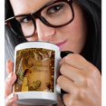 thumbnail image 2 of 3drose, Child Angels and Christmas Blessings, 11oz Two-tone Black Mug, 2 of 6
