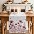 thumbnail image 2 of Table Runner 90 Inches Long for Kitchen Dining, Watercolor Flowers Dresser Scarf Farmhouse, Dining Table Decorations for Wedding/Parties, Spring Pink Ink Floral Botanical 13 x 90 In, 2 of 8