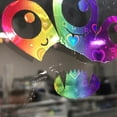 thumbnail image 6 of FNGZ Rml Trnsfer Pper Clearance Holographic Adhesive Vinyl 12 X6ft Rose Gold Glass Broken Flower Patterned Permanent Vinyl Roll Black Craft Vinyl for DIY Decors Mugs, 6 of 8