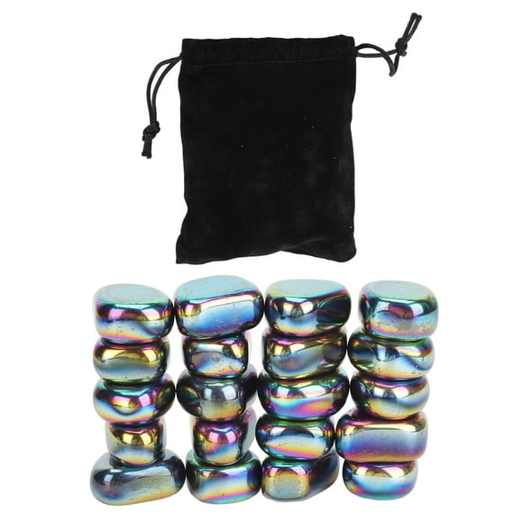 FYBTO 20Pcs Ferrite Putty Stones Decompression Small Size Satisfying Magnet Rock for Office Classroom-090404