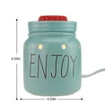 thumbnail image 4 of STAR MOON Wax Warmer for Home Dcor, Home Scentsy Warmer, Rae Dunn Decor, No Flame, Removable Dish, with One More Bulb, Teal (Mason Jar), 4 of 10