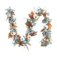 thumbnail image 4 of Guirnalda artificial de otoño para decoración de festivales de la , práctica y creativa, con hojas de arce, calabazas y enredaderas. Corona par, 4 of 9