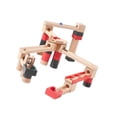 thumbnail image 4 of Juego de pista de madera Montessori, juguetes de regalo, bloques de , bloques de construcción de madera, juguetes, juego de construcción para, 4 of 8