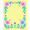 Yellow, Pattern 4, variant on ODIKA 3'x5' Machine Washable Non-Slip Area Rug, Vintage Funk Pop Flower Array with Abstract Sun Motifs and Hues High Traffic Rug, Pink, 656419