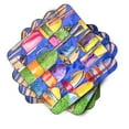 thumbnail image 2 of Carolines Treasures 8723-4FC Lobster Bouys  Foam Coaster Set of 4 3 1/2 x 3 1/2 multicolor, 2 of 3