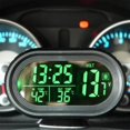 thumbnail image 2 of 5 Termómetro Digital para coche de 12v, voltímetro, reloj, Monitor de alarma, medidor multifuncional, 2 of 5