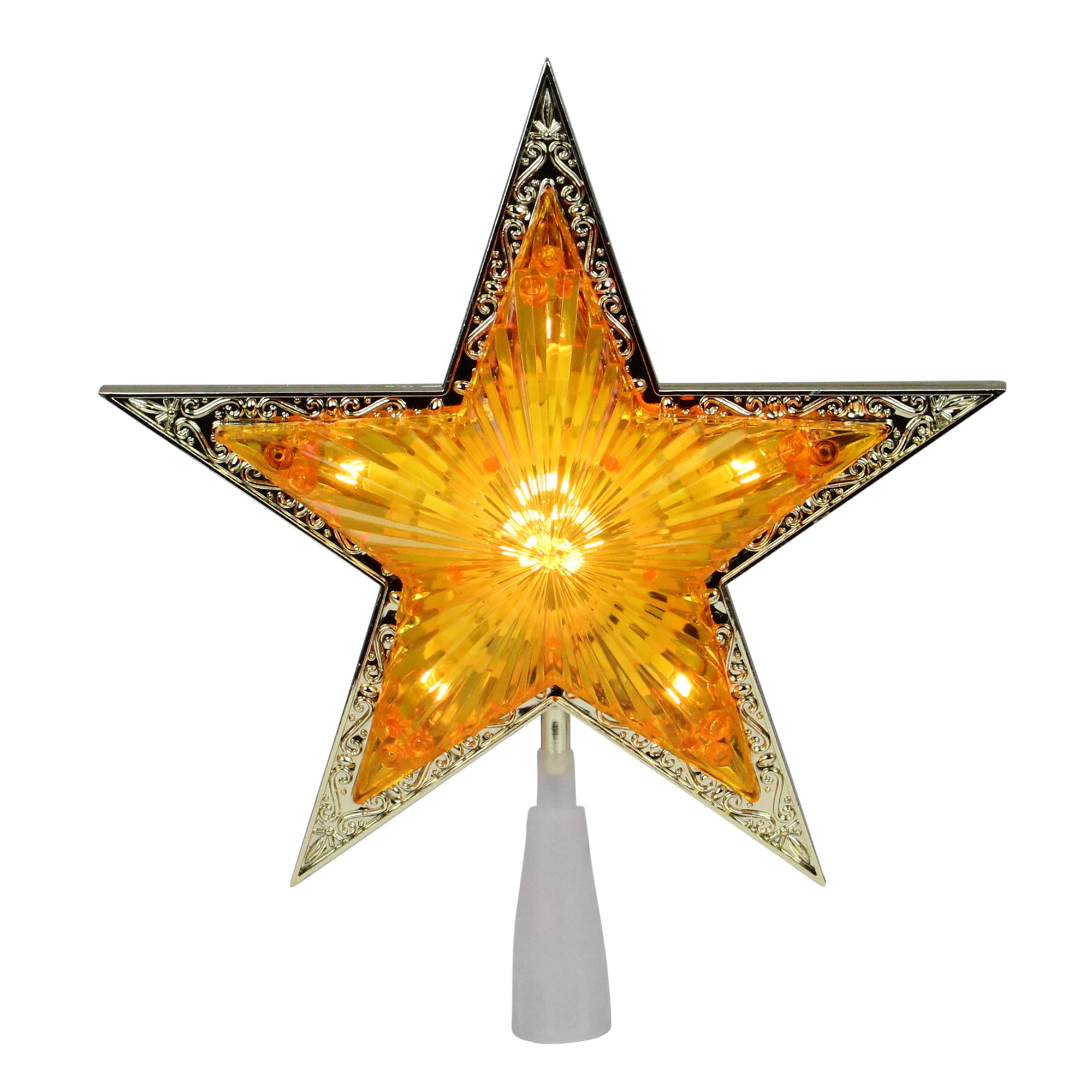 Orange Lighted Christmas Tree Toppers Northlight Accessories