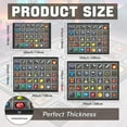 thumbnail image 5 of Block Game Rug Teen Boys Carpet with Pixel Game Element Decoration Mat, Block Game Rugs for Boy's Bedroom Bathroom Living Room Playroom, Non-Slip Children Gaming Area Rugs (Grey, 79" x 59"), 5 of 7