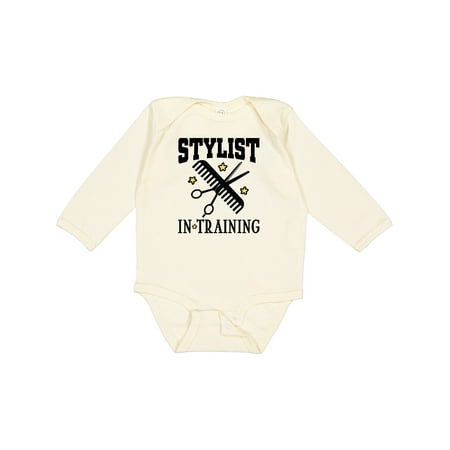 

Inktastic Stylist in Training Girls Salon Gift Baby Girl Long Sleeve Bodysuit
