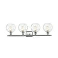 thumbnail image 3 of Innovations Lighting  Athens Water Glass - 4 Light 36" Bath Vanity Light - 8"Shade Clear Water Glass/Brushed Satin Nickel Finish, 3 of 5