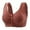 Brown, variant on Wdgfv Daisy Bras for Older Women 2025 Comfy Convenient Front Closure Bra Full Support No Underwire Bras Grey 46