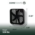 thumbnail image 3 of Midea International Efficient Compact Lightweight 3 Speed 20 Inch Box Fan, Black, 3 of 10
