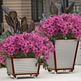 thumbnail image 2 of Sinhoon 12 Bundles Artificial Flowers Outdoor UV Resistant Flowers No Fade Faux Plastic Plants Garden Porch Window Box Decor (Purple), 2 of 9