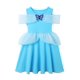 thumbnail image 1 of Disney Frozen Elsa Anna vestido niñas Cosplay princesa Jasmine Rapunzel sirena Ariel Cenicienta disfraz chico verano Casual ropa 9-10T (etiqueta 150) Gao Jinjia LED, 1 of 2