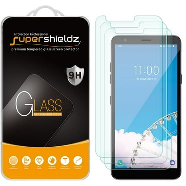 [3-Pack] Supershieldz for LG Prime 2 Tempered Glass Screen Protector, Anti-Scratch, Anti-Fingerprint, Bubble Free