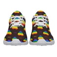 thumbnail image 3 of Unisex Fashion Rainbow Shoes, LGBT Sneakers for Men Women, Lightweight Breathable Running Walking Shoes White Size 8, 3 of 7