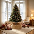 thumbnail image 7 of Qocolcyl Extra Large Rattan Christmas Tree Collar Basket - Rustic Handcrafted Christmas Tree Stand Cover Woven Tree Skirt Collar Christmas Tree Decoration Farmhouse Indoor Decorations for Home, 7 of 7