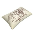thumbnail image 2 of Fotbe Cowboys Riding Horses Pillow Cases - Envelope Closure - Luxury, Extra Soft, Cooling Pillow Covers - Wrinkle, Fade, Stain Resistant-14"x20", 2 of 8