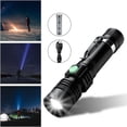 thumbnail image 5 of Dinheiro Linterna Antorcha, Linterna LED Recargable USB Ultra Potente, 4 Modos IP44 Impermeable Militar con Zoom para Acampar Senderismo (Batería Recargable 18650 Incluida), 5 of 5