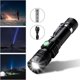 thumbnail image 5 of Dinheiro Linterna Antorcha, Linterna LED Recargable USB Ultra Potente, 4 Modos IP44 Impermeable Militar con Zoom para Acampar Senderismo (Batería Recargable 18650 Incluida), 5 of 5
