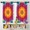 thumbnail image 5 of Blackout Kids Curtains,Colorful Tie Dye Mandala Pattern Childrens Insulated Curtains Set Of 2,Bedroom Essentials,Toddler Room Decor 42"x54", 5 of 5