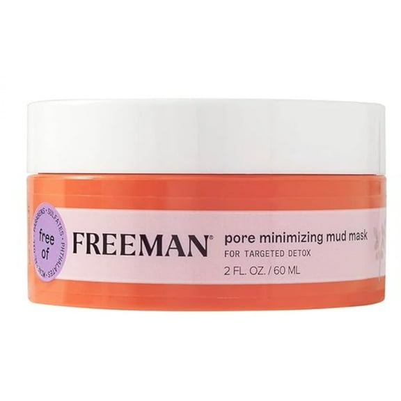 Pore Minimizing Mud Mask for Targeted Detox Oily skin Soothes Calms Freeman 2 oz