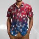 thumbnail image 1 of Blusa y camisa de manga corta con cuello vuelto Camisa casual para hombre Camisa de bolos vintage de manga corta Camisas de verano Camisa abotonada Blusa para hombre Poliéster, 1 of 5